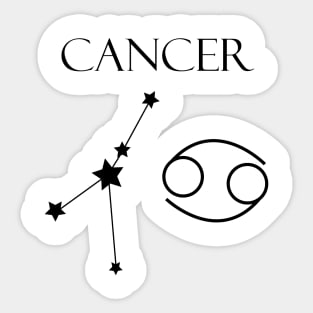 Cancer Zodiac Horoscope Constellation Sign Sticker